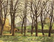 Paul Cezanne, Chestnut Trees at the jas de Bouffan in Winter